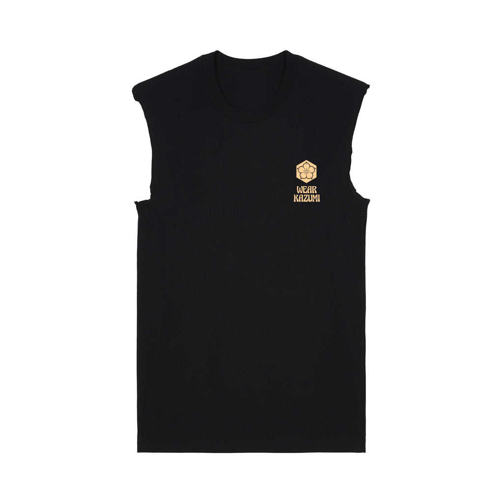 Tiger Muscle Tee — Black Front | Wear Kazumi
