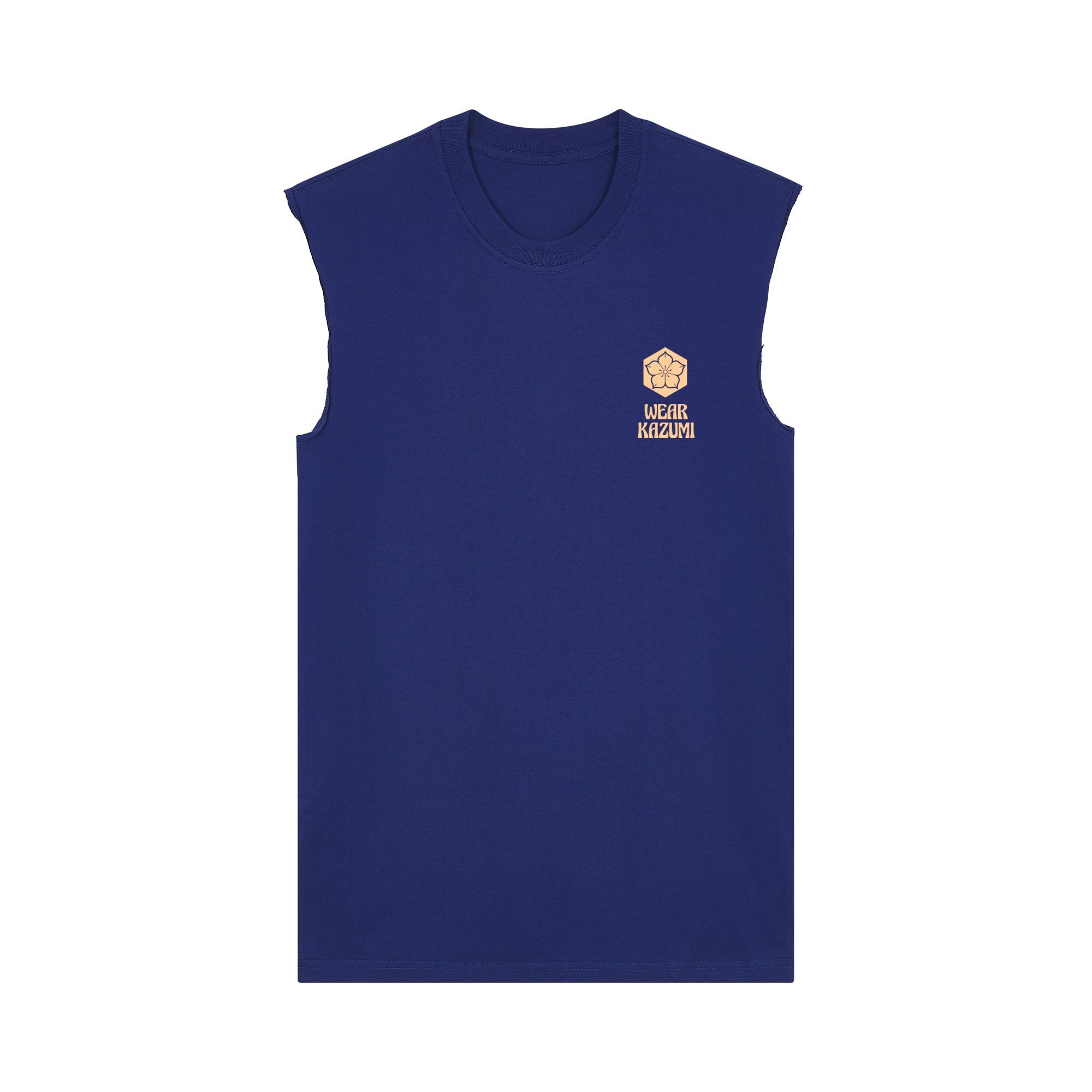 Tiger Muscle Tee — Blue Front | Wear Kazumi