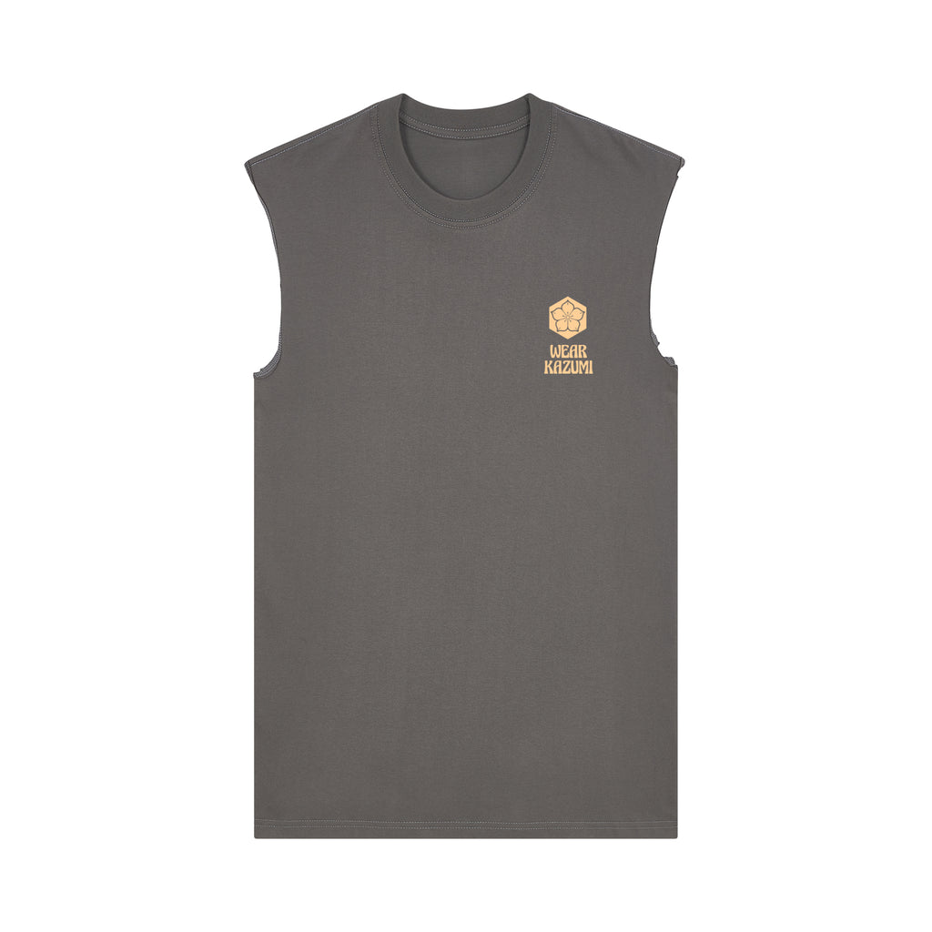 Tiger Muscle Tee — Gray Front | Wear Kazumi