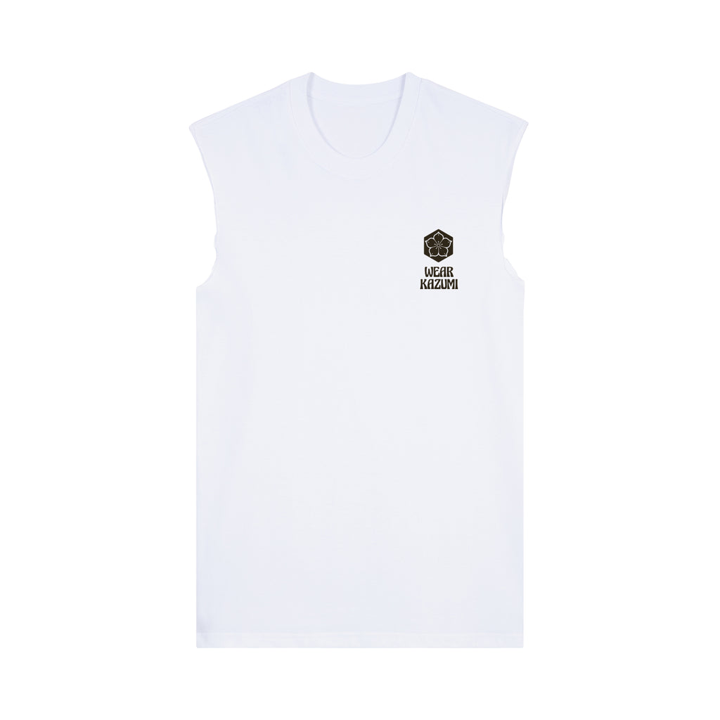 Tiger Muscle Tee — White Front | Wear Kazumi