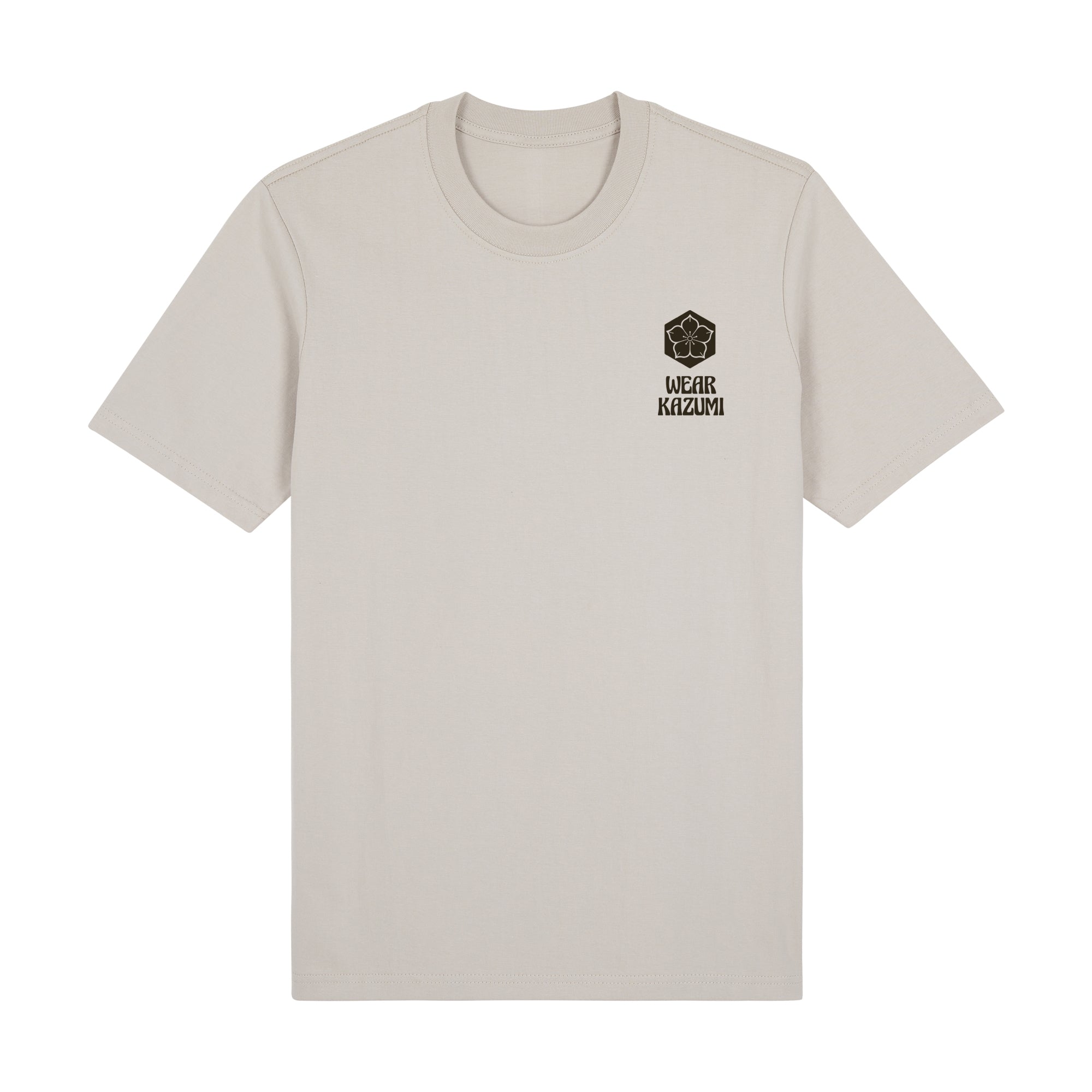 Tiger Premium T-Shirt — Beige Front | Wear Kazumi