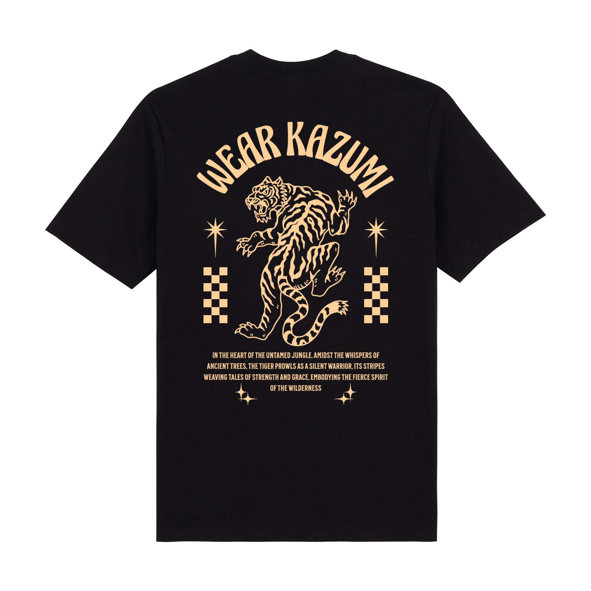 Tiger Premium T-Shirt — Black Back | Wear Kazumi