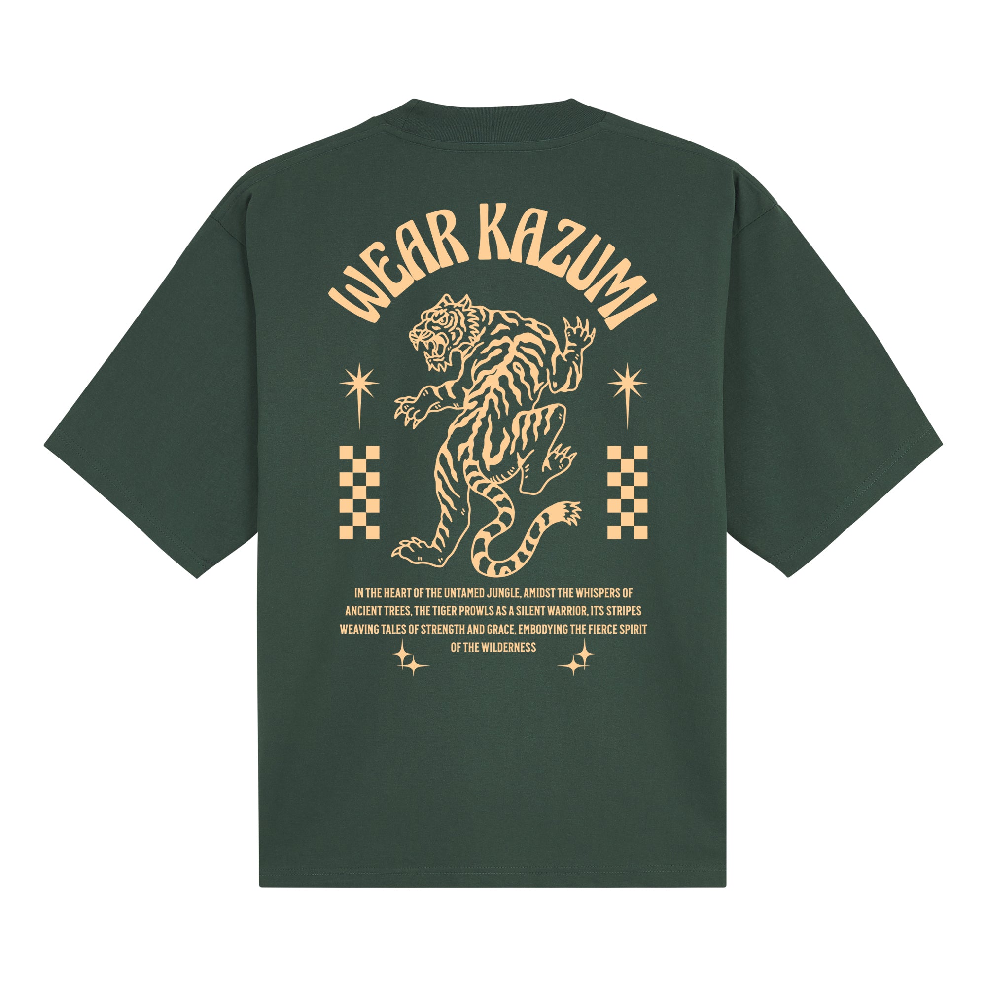 Tiger Pro Club — Dark Green Back | Wear Kazumi