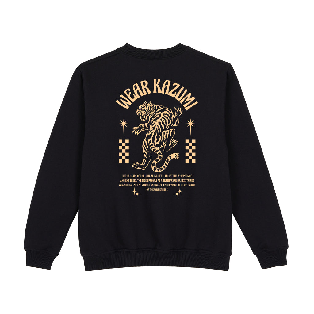 Tiger Sweatshirt — Black Back | Wear Kazumi