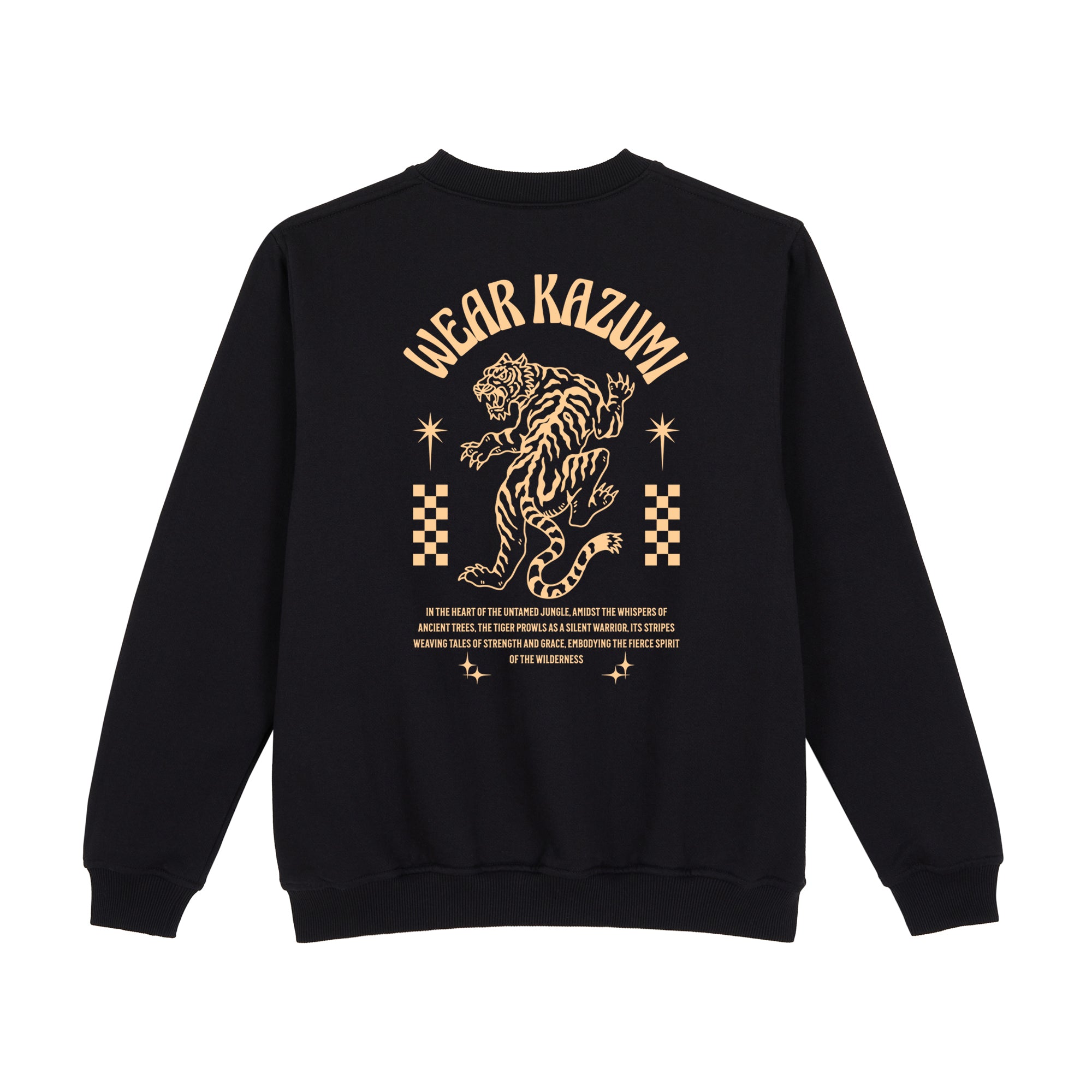 Tiger Sweatshirt — Black Back | Wear Kazumi