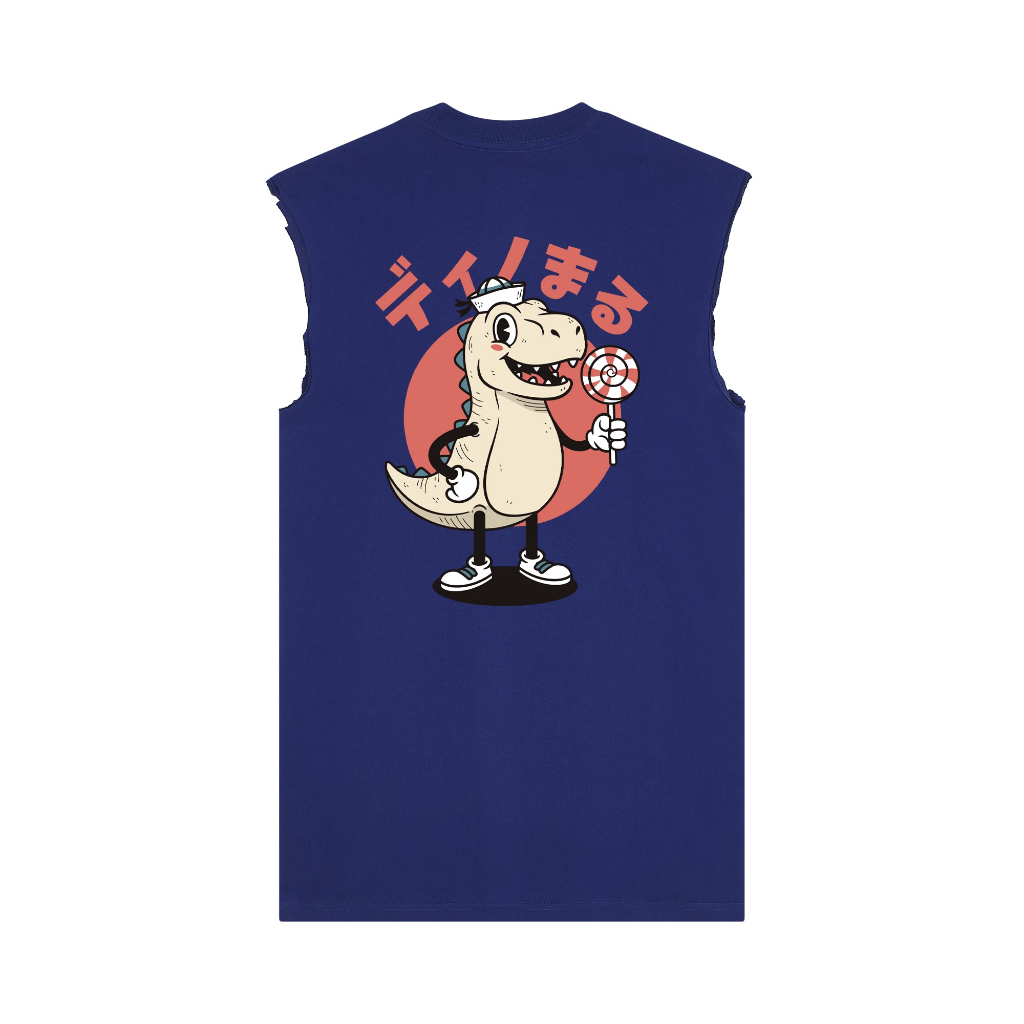 Torekkusu Muscle Tee — Blue Back | Wear Kazumi