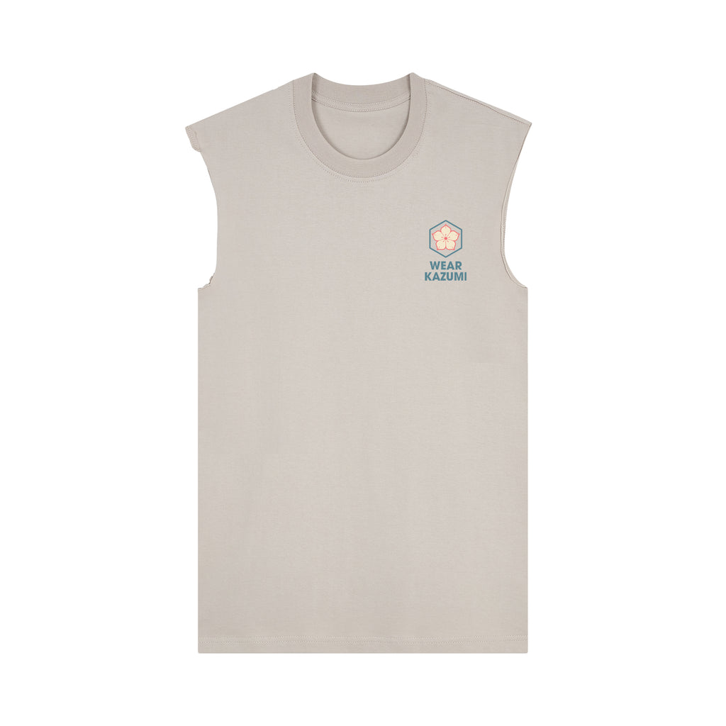 Torekkusu Muscle Tee — Oat Front | Wear Kazumi