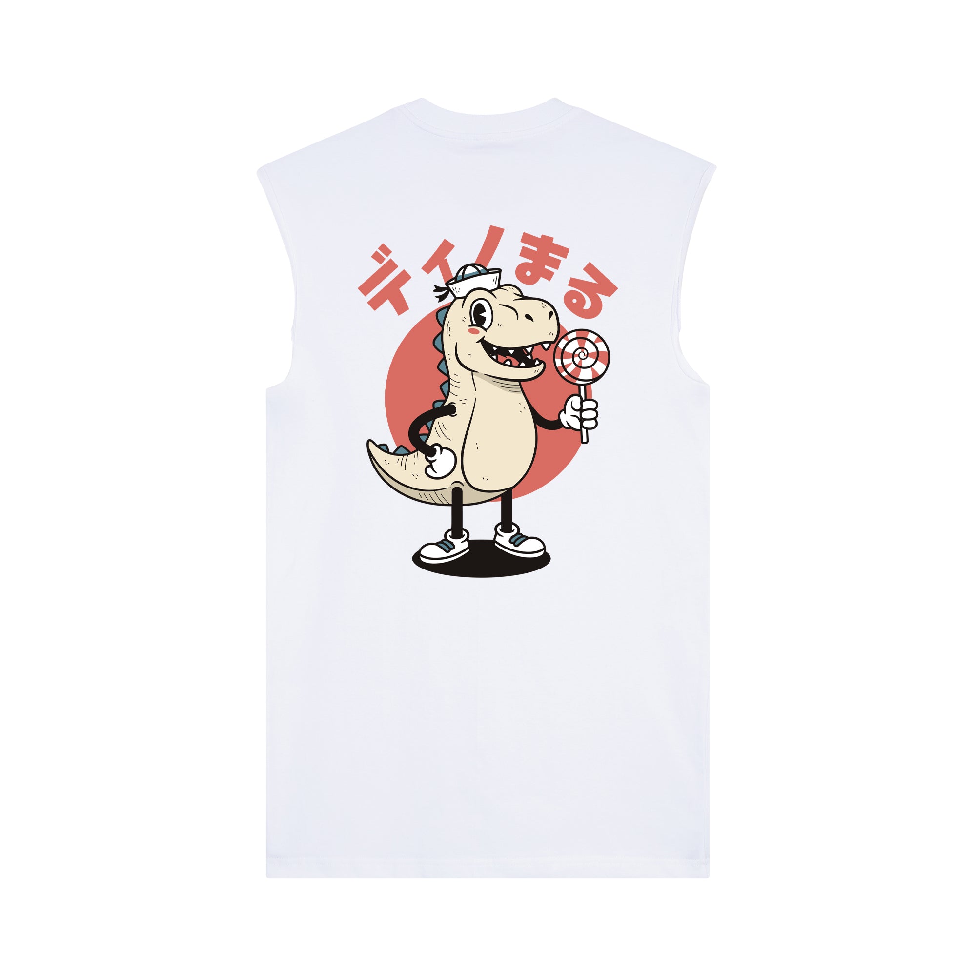 Torekkusu Muscle Tee — White Back | Wear Kazumi