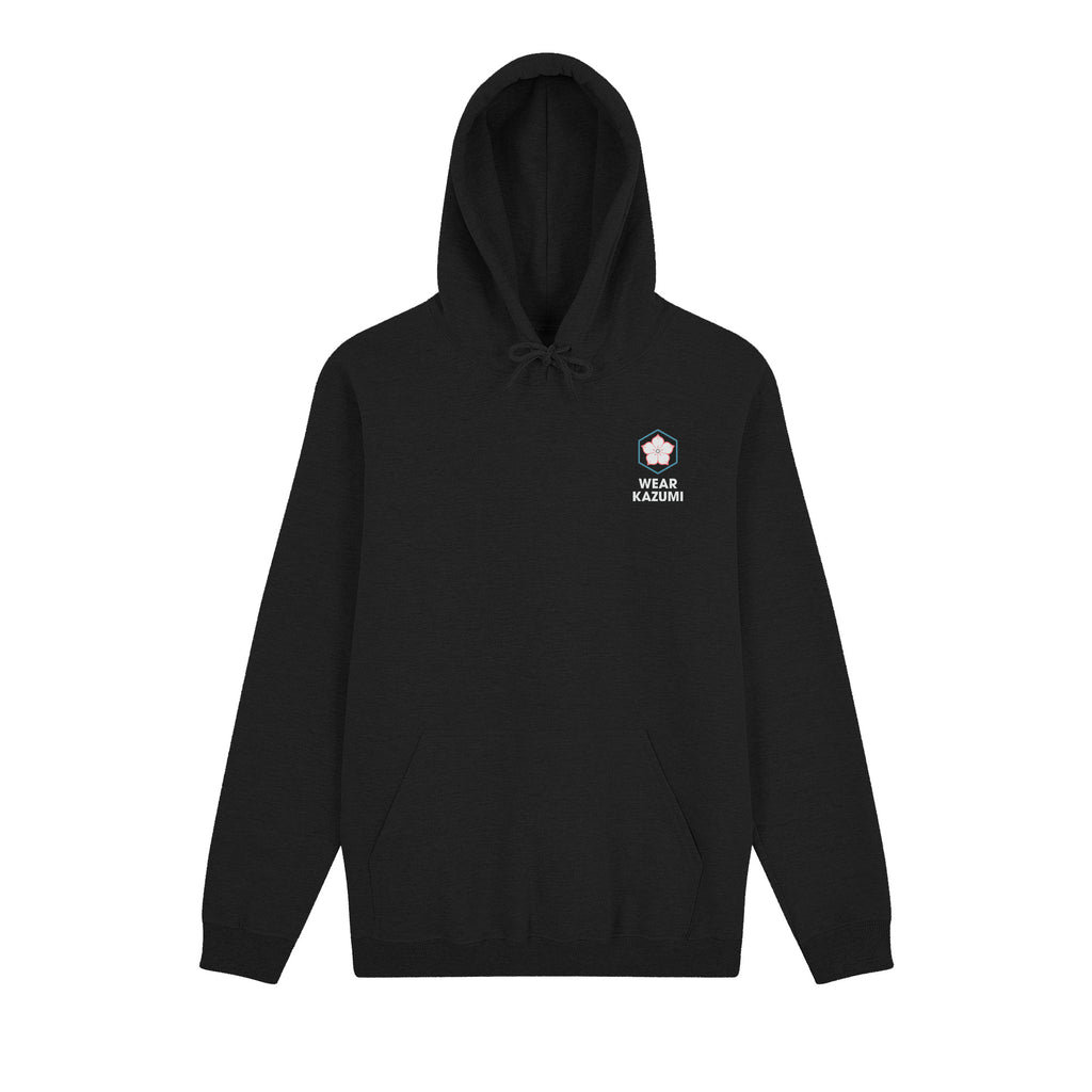 Twin Koi Hoodie — Black Front | Wear Kazumi