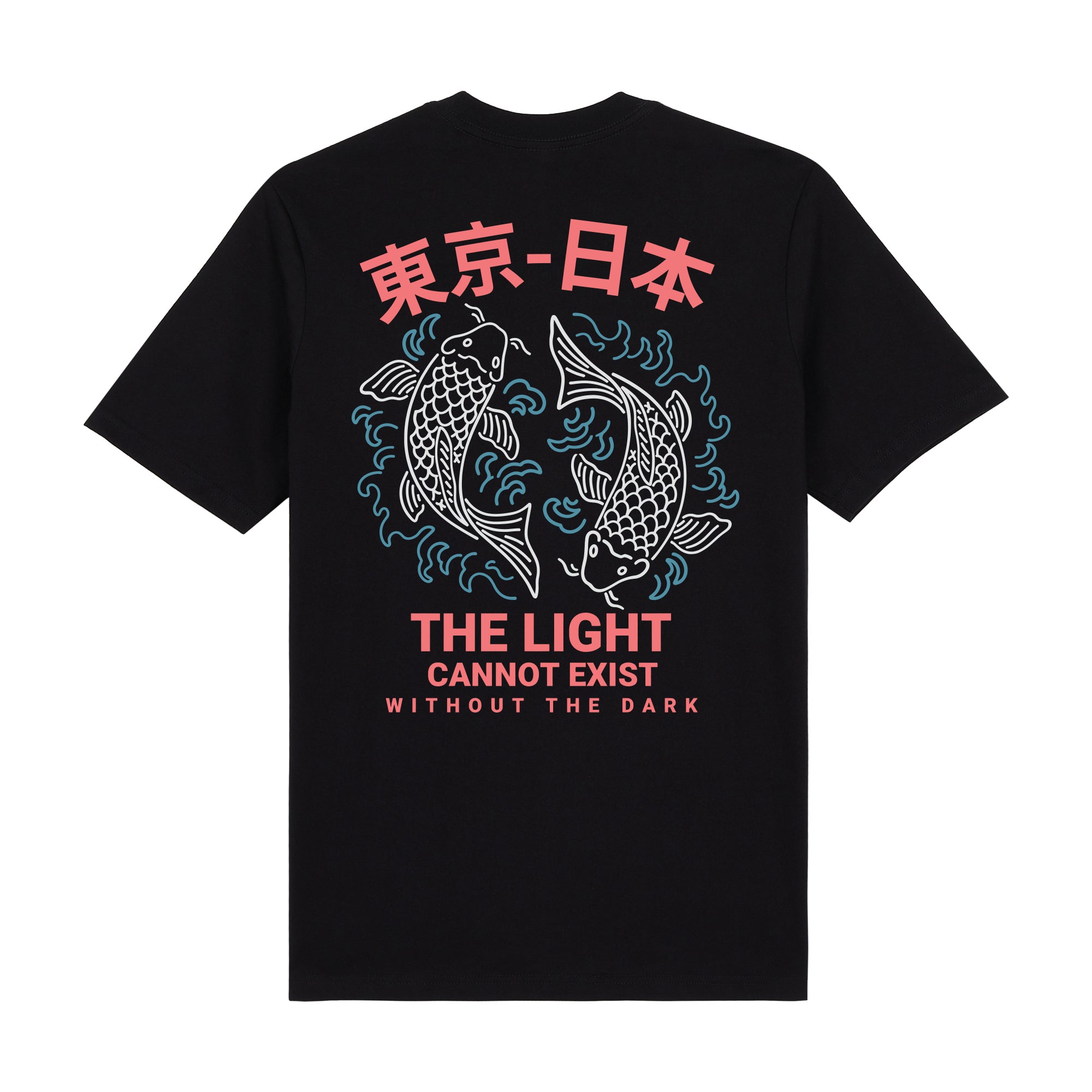 Twin Koi Premium T-Shirt — Black Back | Wear Kazumi