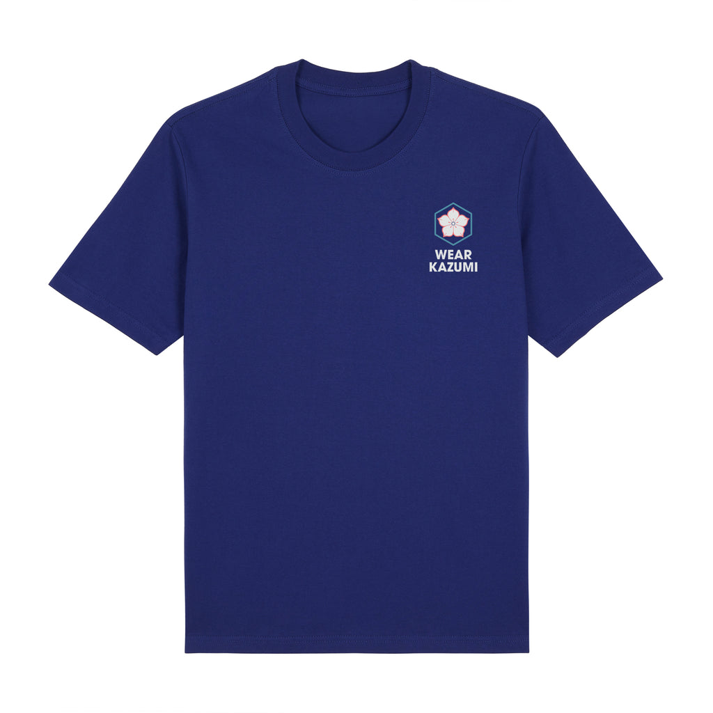 Twin Koi Premium T-Shirt — Blue Front | Wear Kazumi