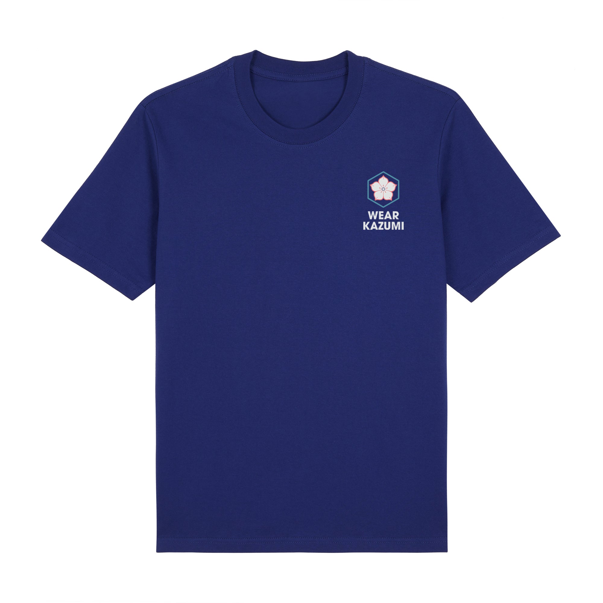 Twin Koi Premium T-Shirt — Blue Front | Wear Kazumi