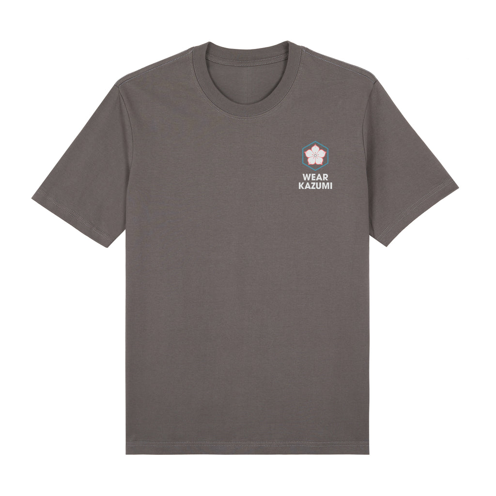 Twin Koi Premium T-Shirt — Gray Front | Wear Kazumi