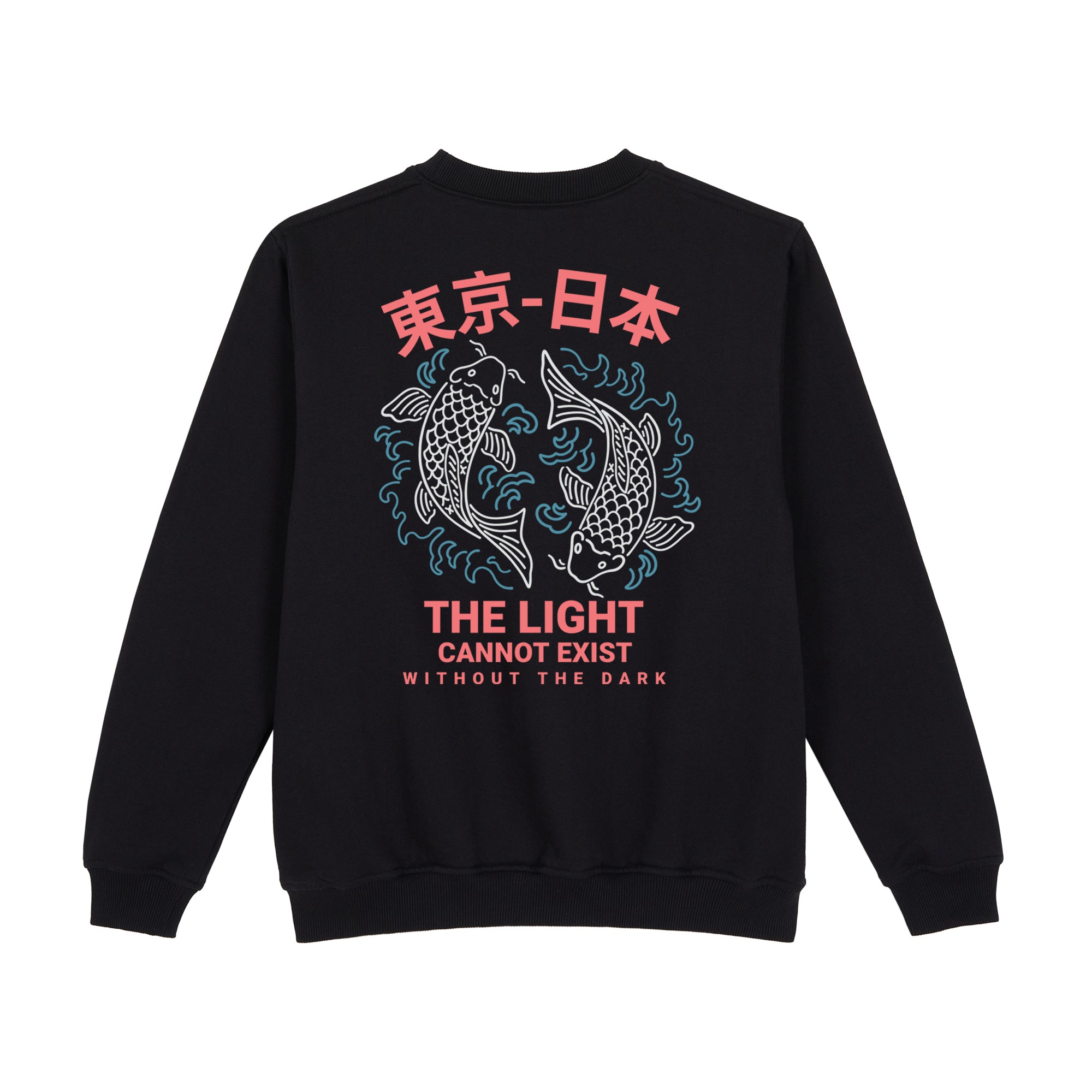 Twin Koi Sweatshirt — Black Back | Wear Kazumi
