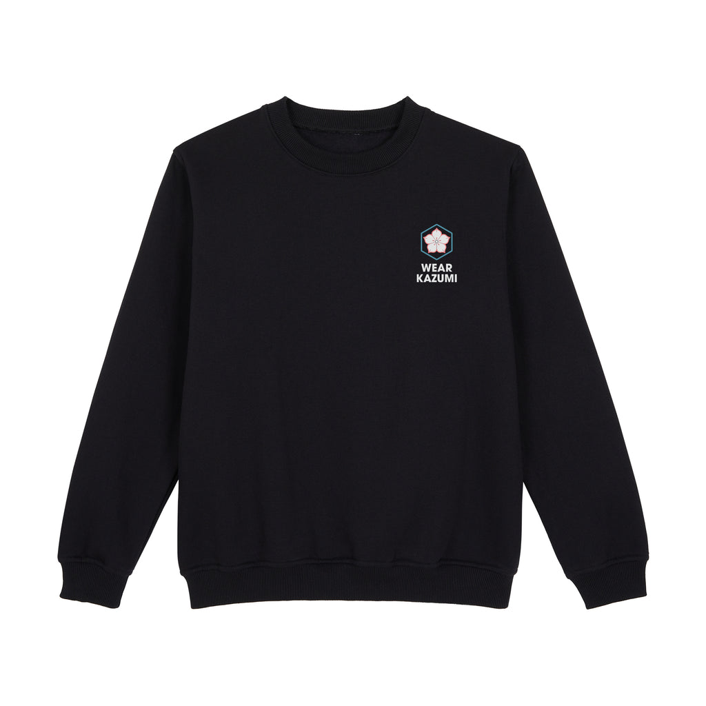 Twin Koi Sweatshirt — Black Front | Wear Kazumi
