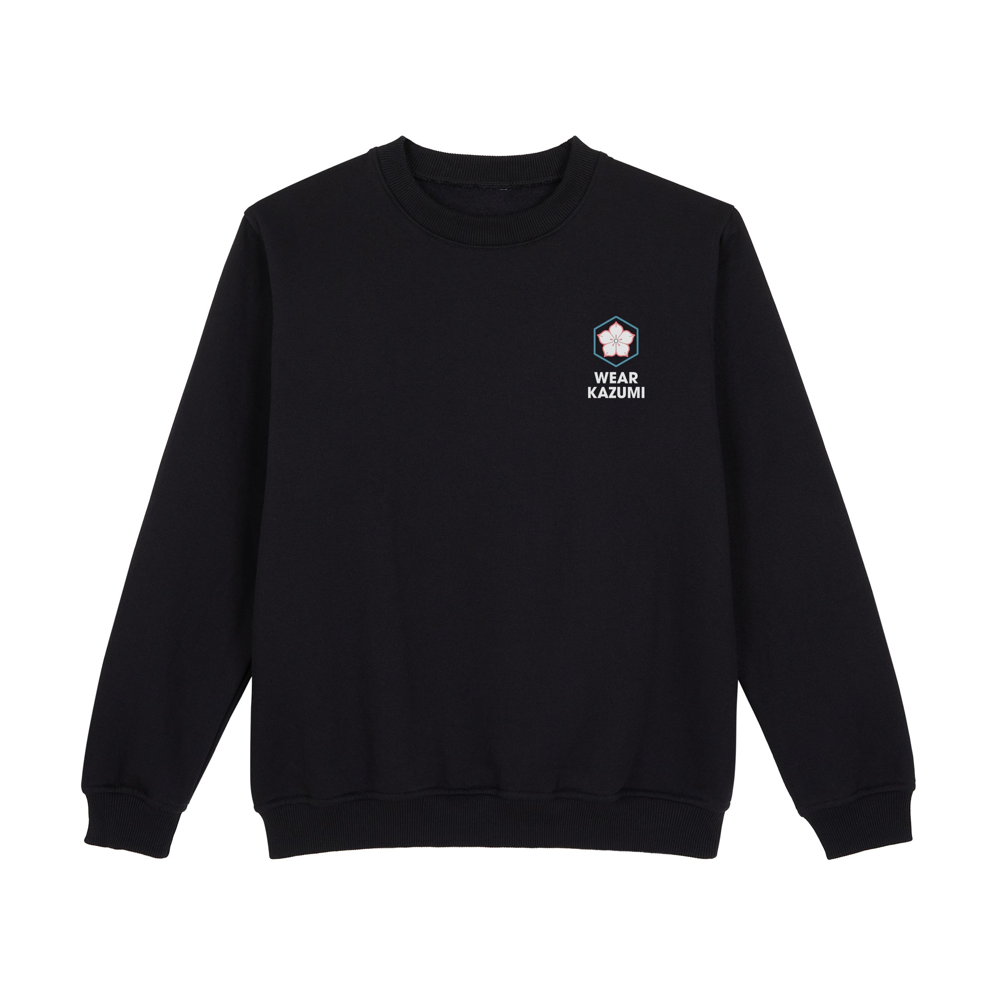 Twin Koi Sweatshirt — Black Front | Wear Kazumi
