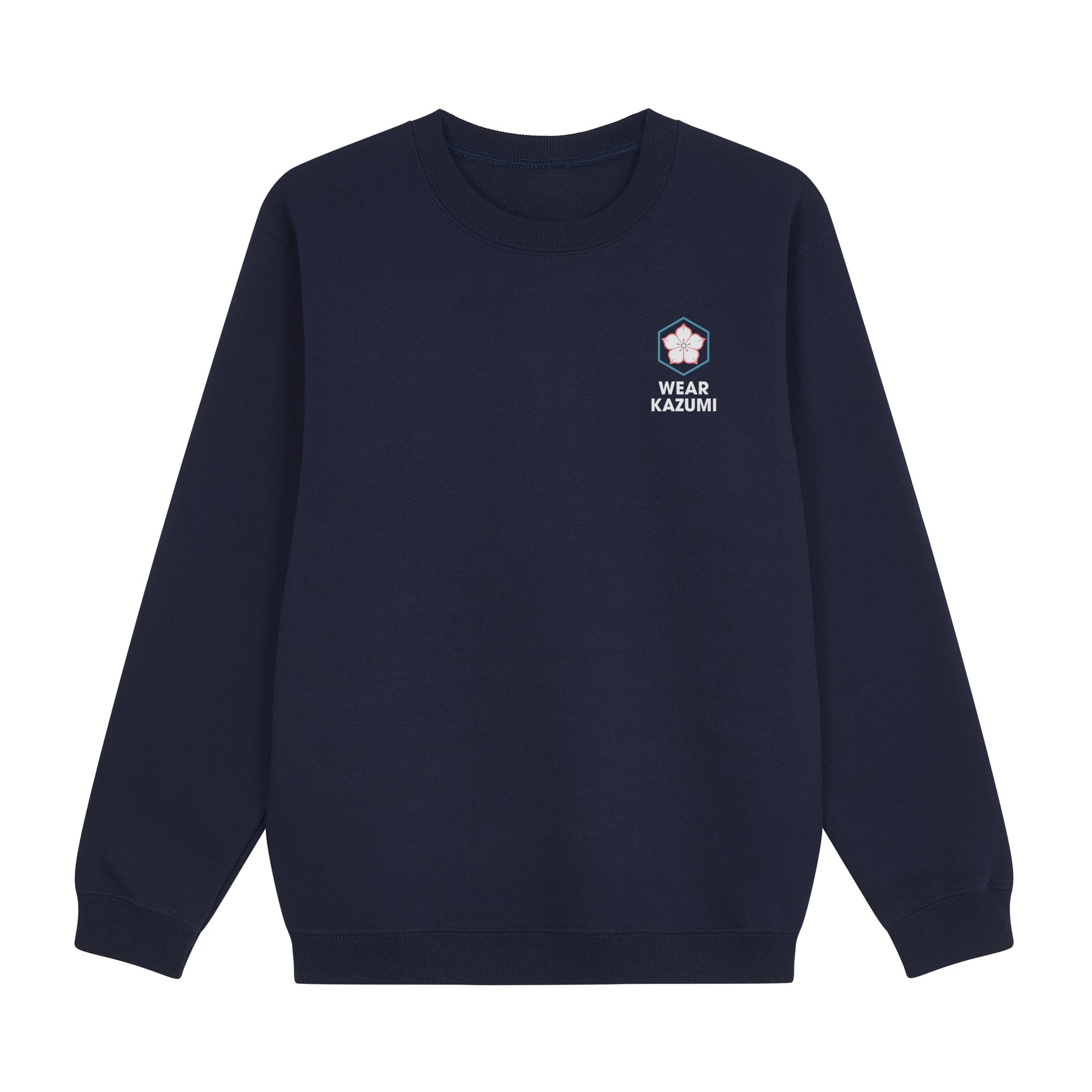 Twin Koi Sweatshirt — Navy Front | Wear Kazumi